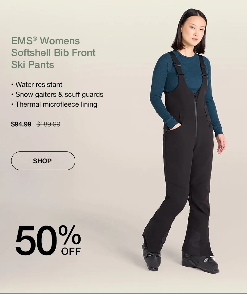 EMS Womens Softshell Bib Front Ski Pants