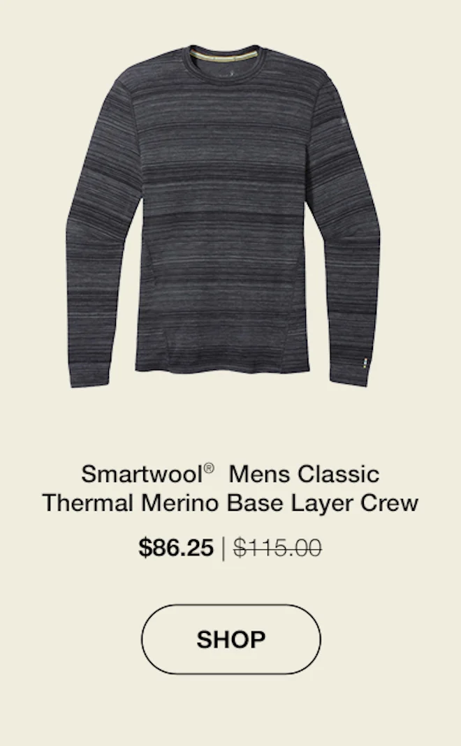 Smartwool Mens Classic Thermal Merino Base Layer Crew