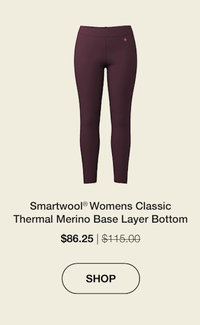Smartwool Womens Classic Thermal Merino Base Layer Bottom
