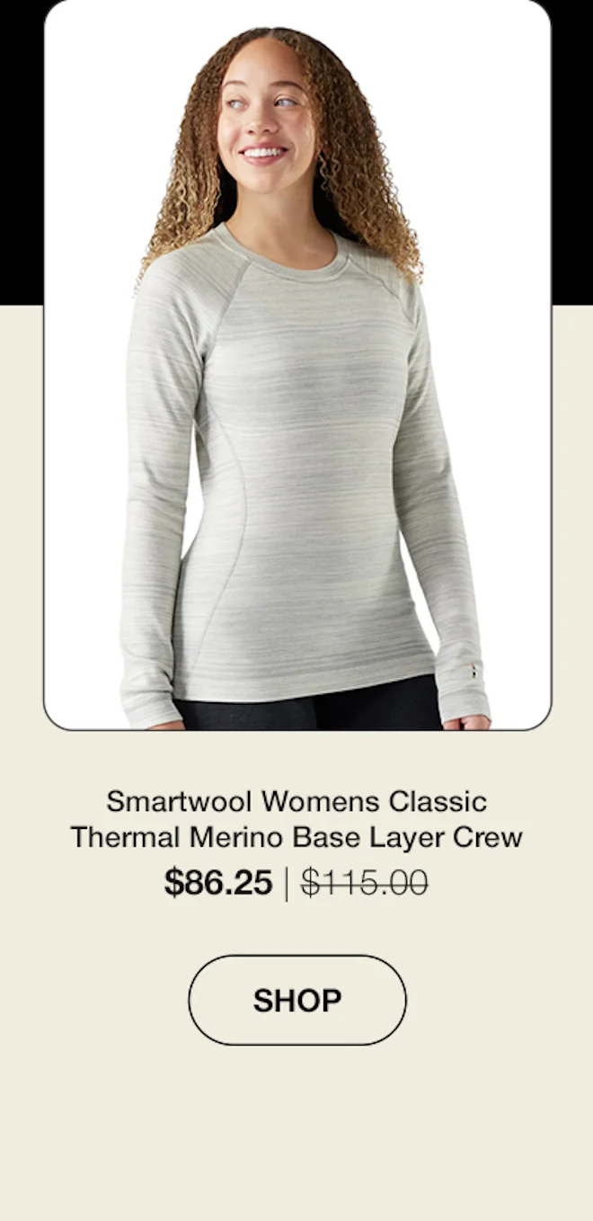 Smartwool Womens Classic Thermal Merino Base Layer Crew