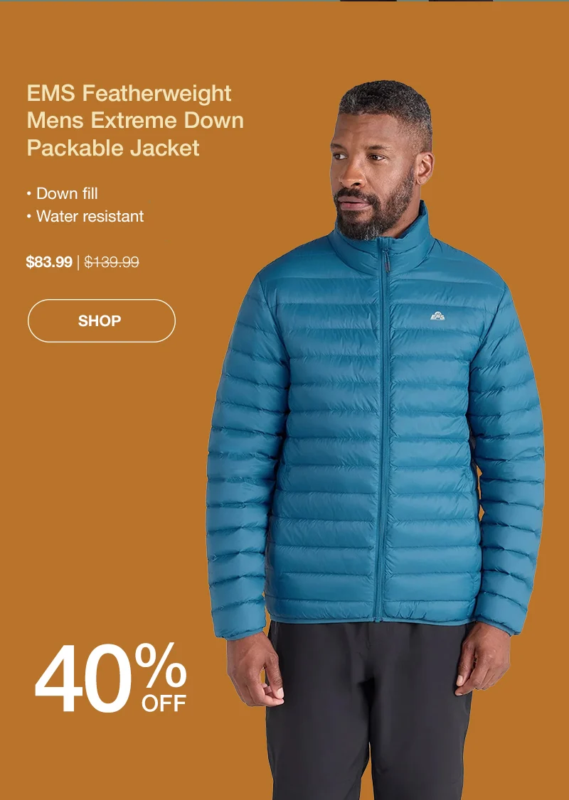 EMS Featherweight Mens Extreme Down Packable Jacket