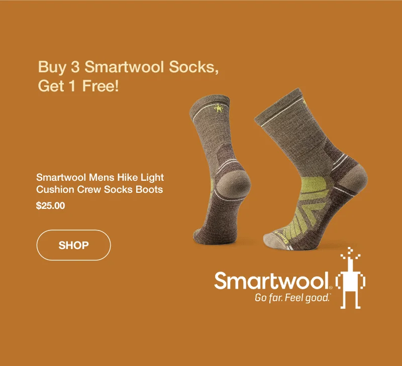 Smartwool Mens Hike Light Cushion Crew Socks