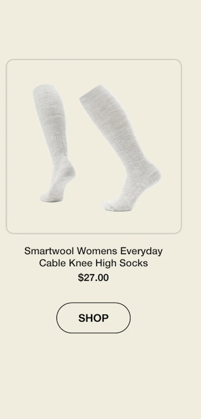 Smartwool Womens Everyday Cable Knee High Socks