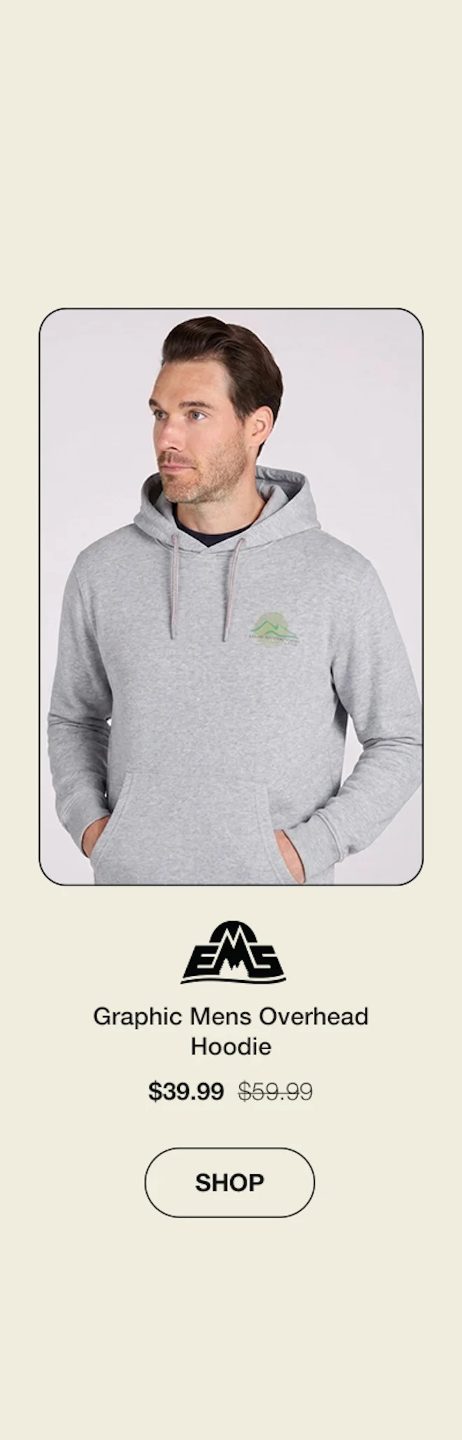 EMS Graphic Mens Overhead Hoodie