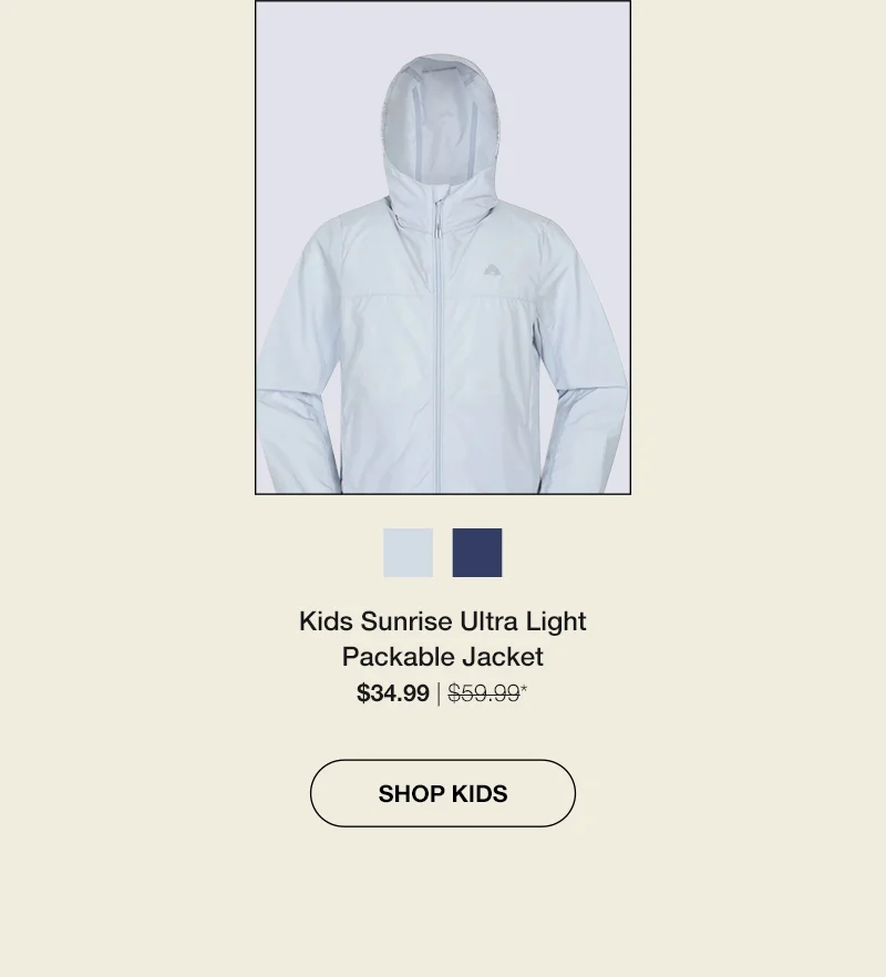 EMS Sunrise Kids Ultra Light Packable Jacket