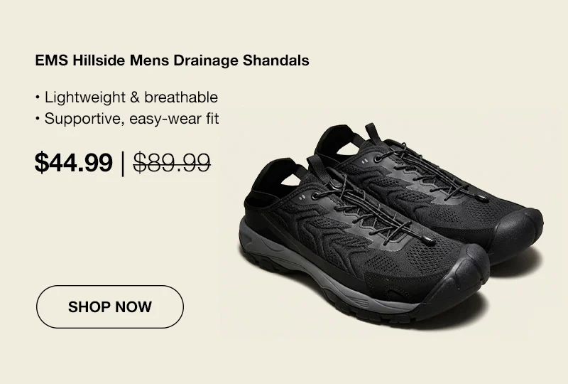 EMS Hillside Mens Drainage Shandals