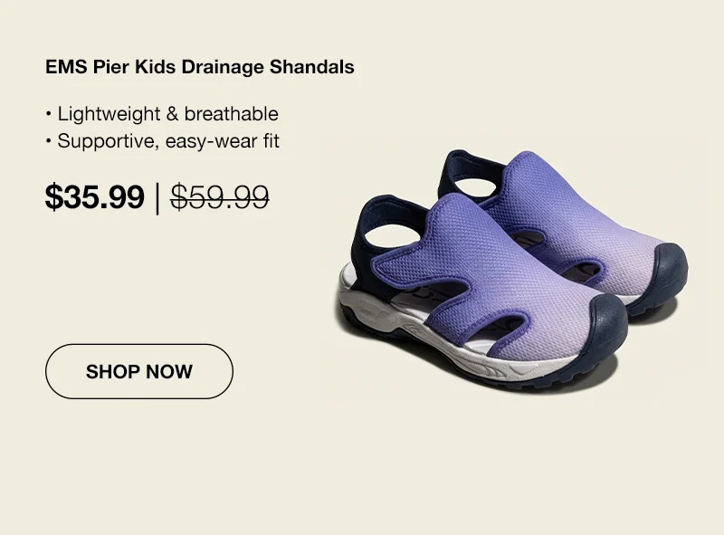 EMS Pier Kids Drainage Shandals