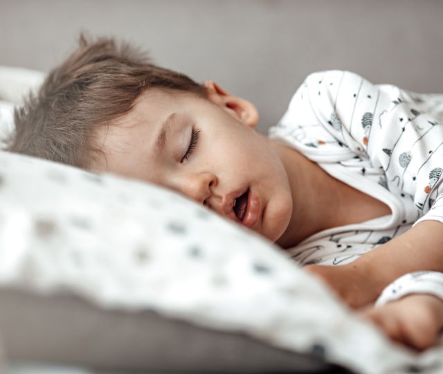 Sleeping toddler.