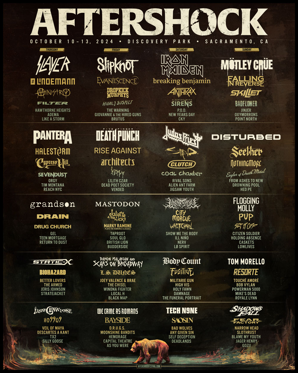 Aftershock Lineup