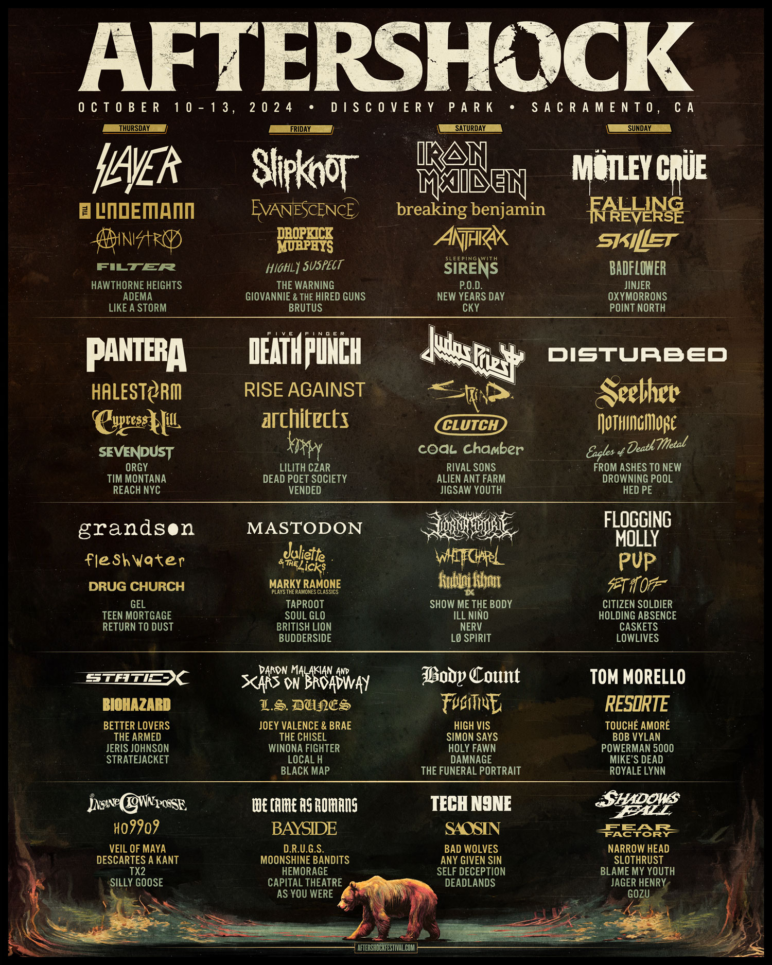 Aftershock Full Lineup