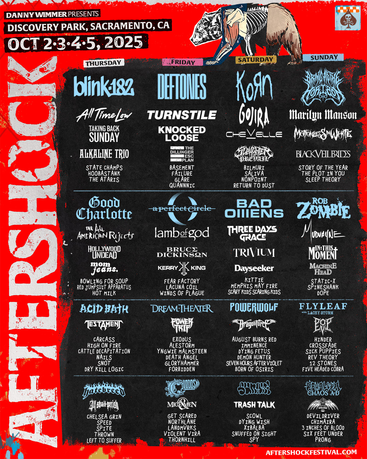 Aftershock 2025 Lineup 