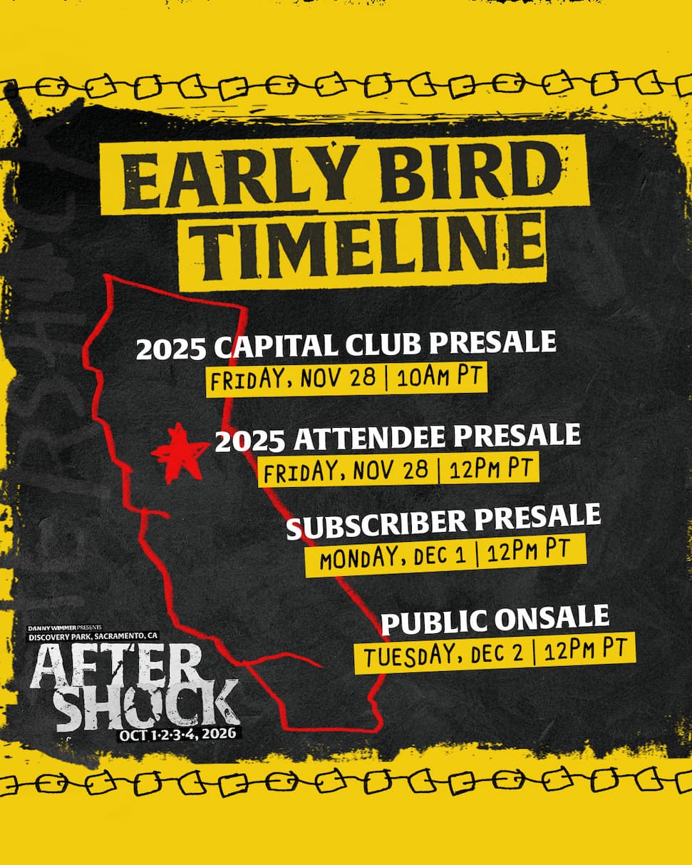 Aftershock Early Bird Presale