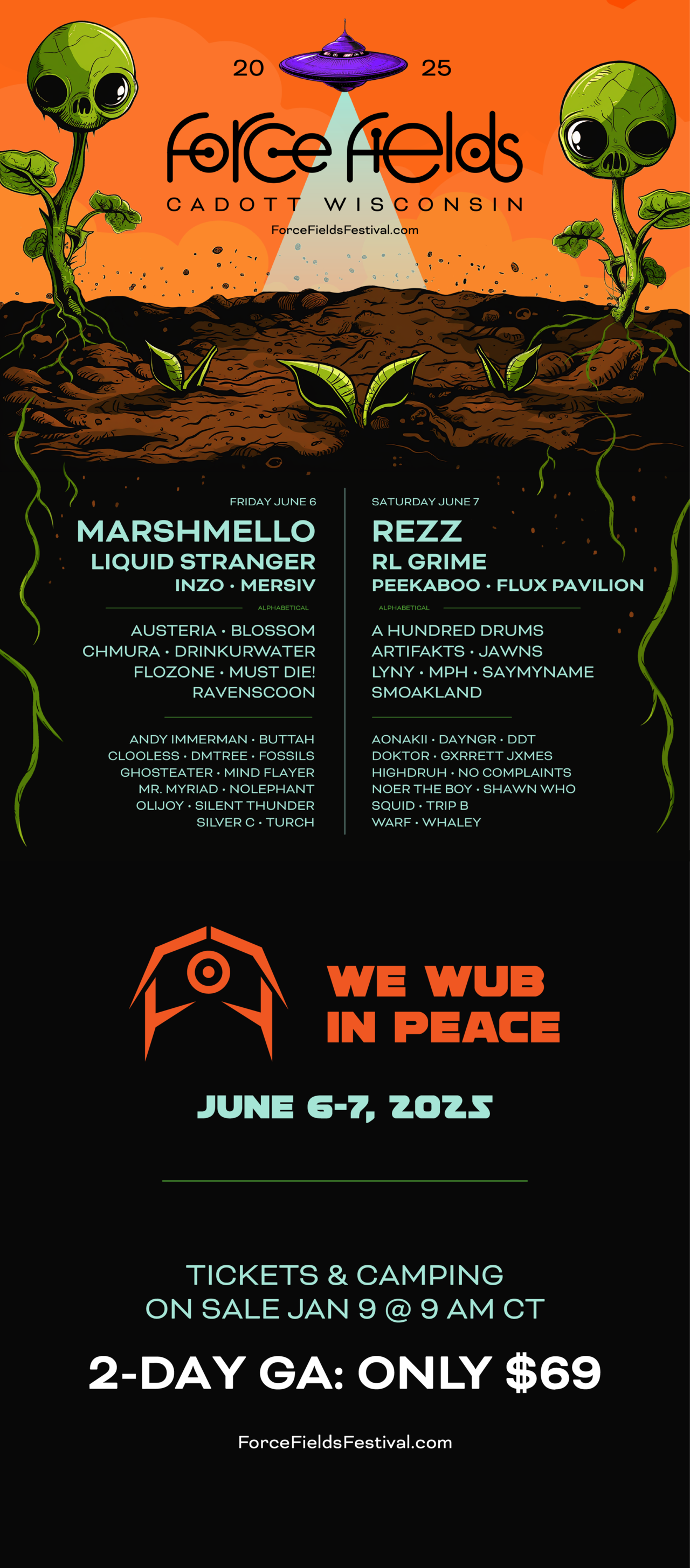 Tickets & Camping on Sale Jan 9th