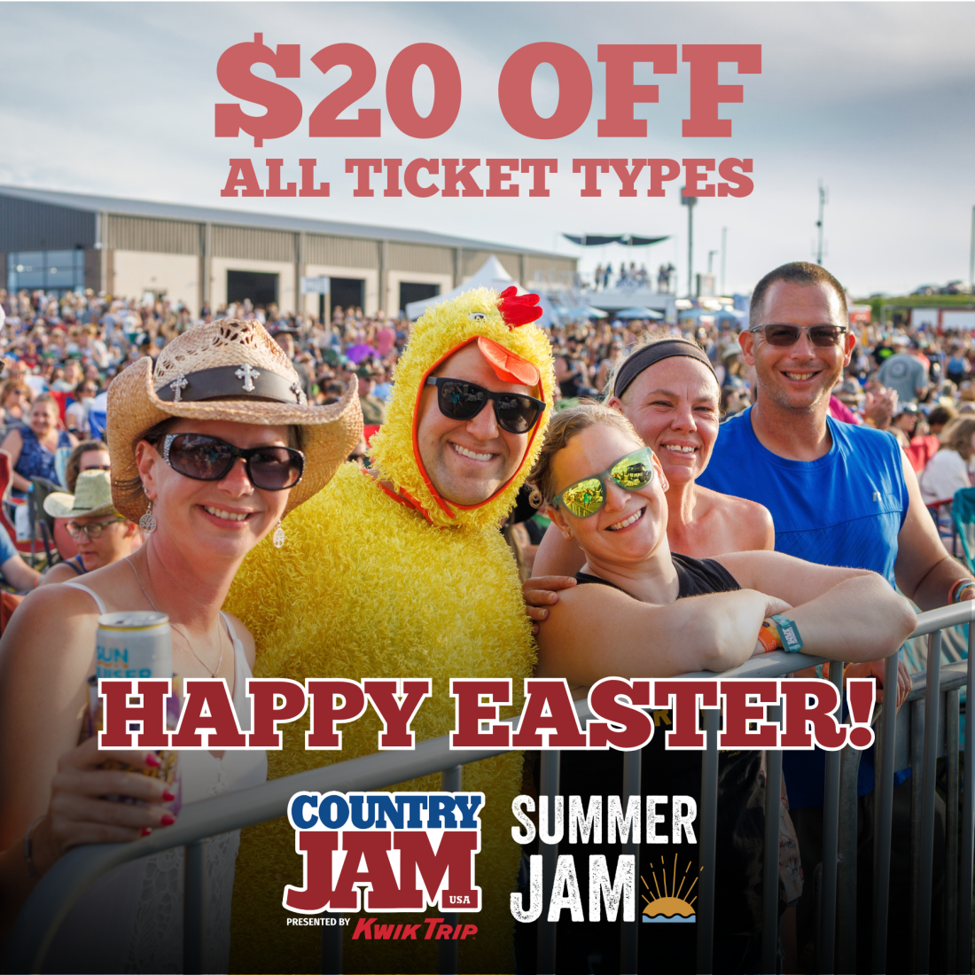 Happy Easter! 🐣 Your $20 Ticket Deal Is Still Live
