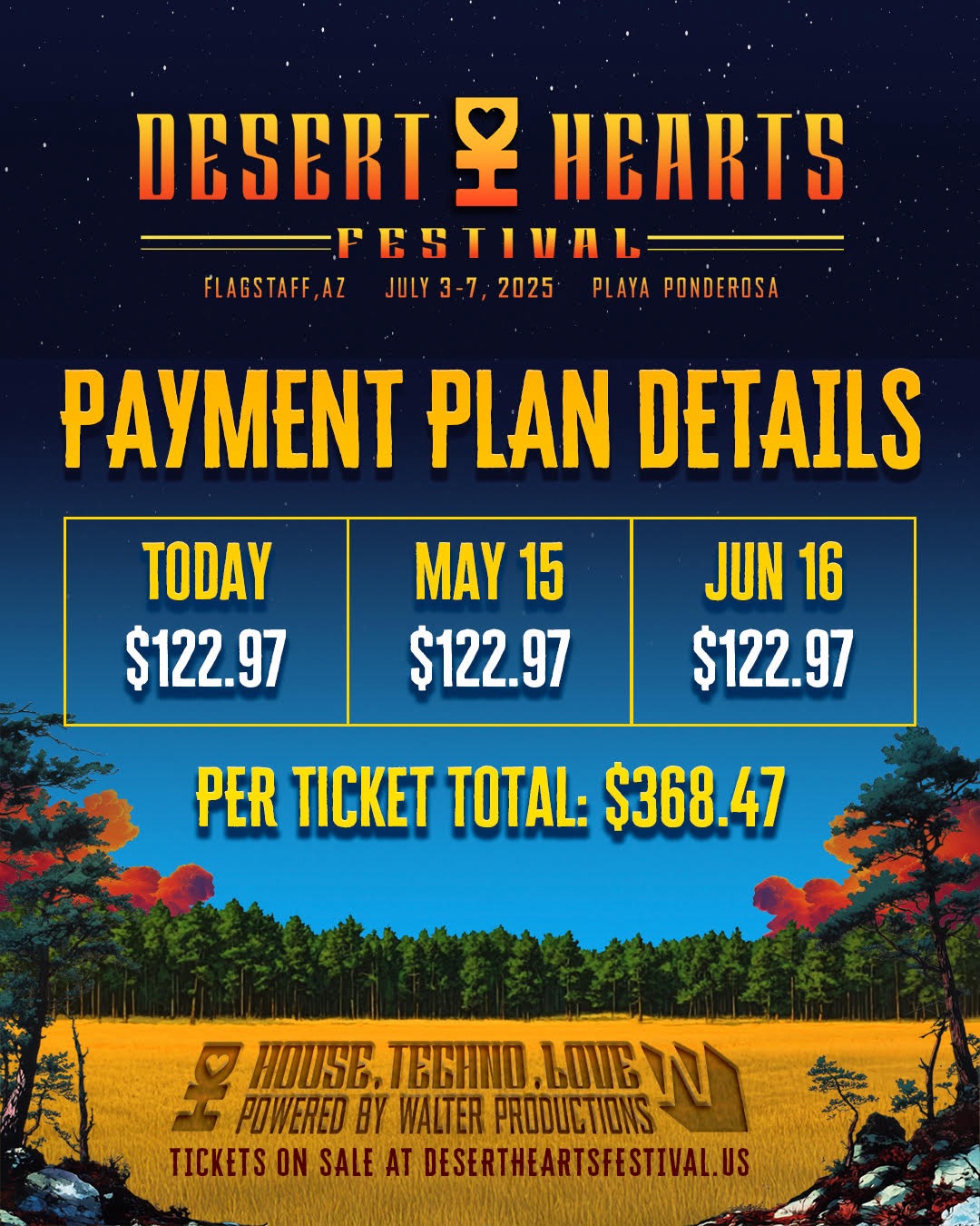 Desert Hearts Payment Plan