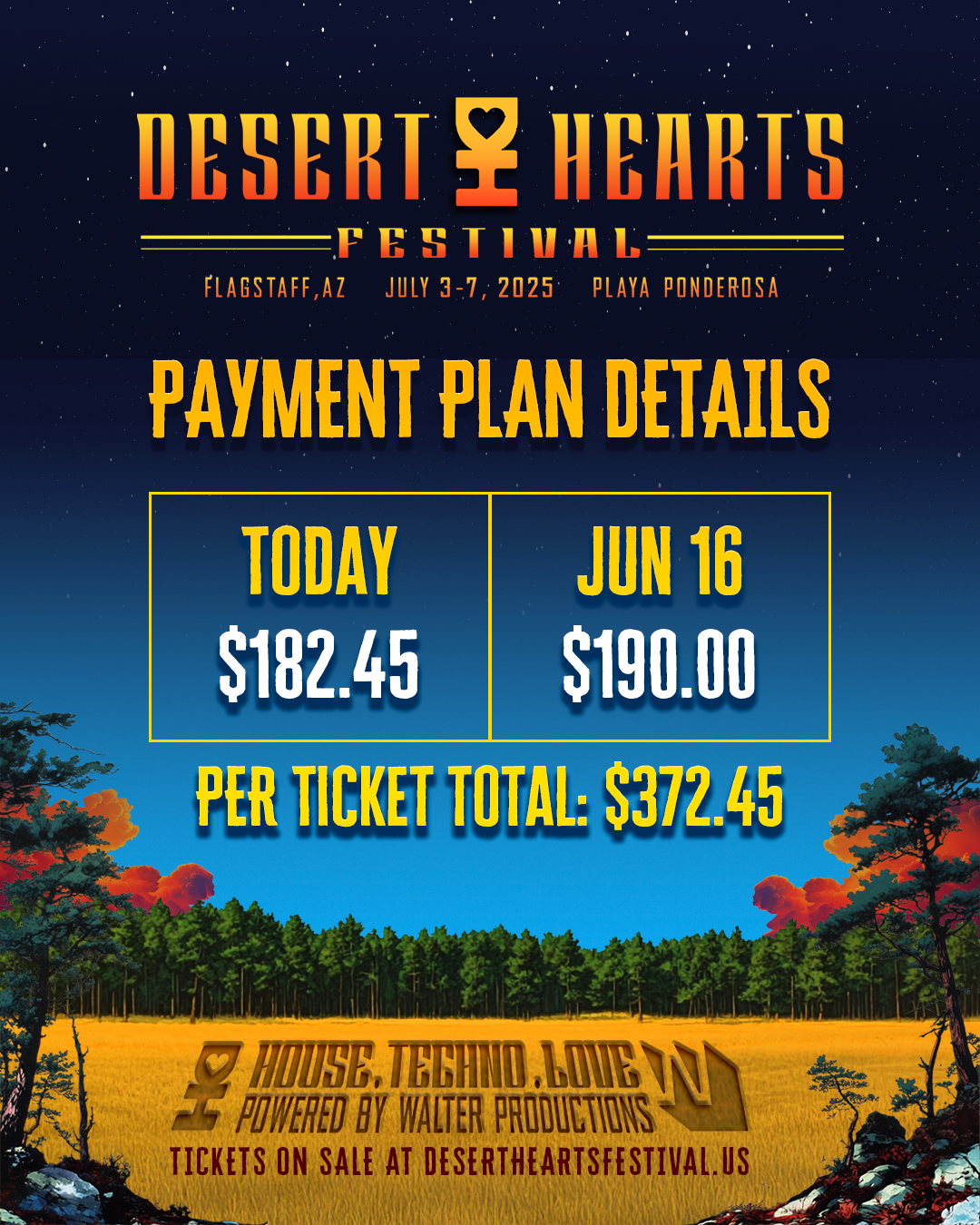 Desert Hearts Payment Plan