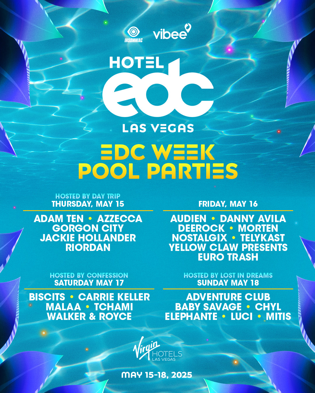 EDC Week Pool Parties