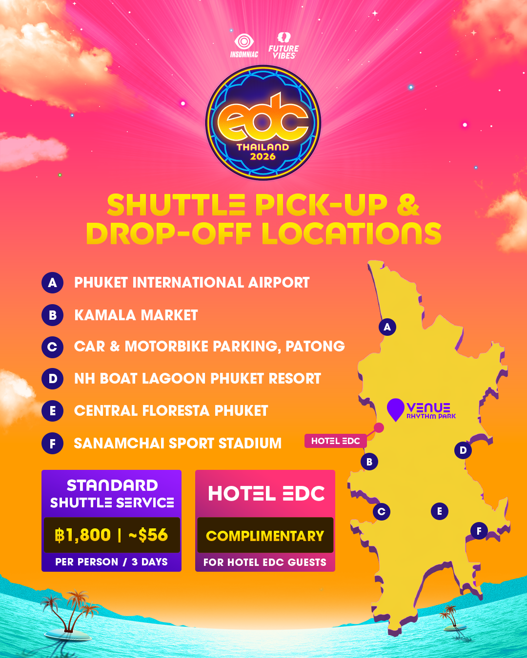 Shuttle Pick-Up & Drop-Off Locations