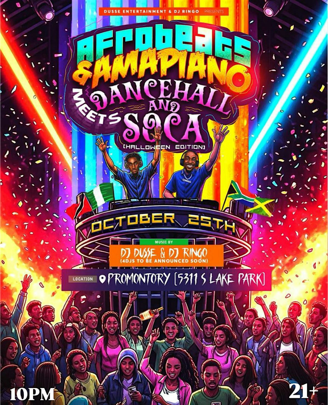 AFRO vs ISLANDS: Afrobeats & Amapiano vs Dancehall & Soca Party