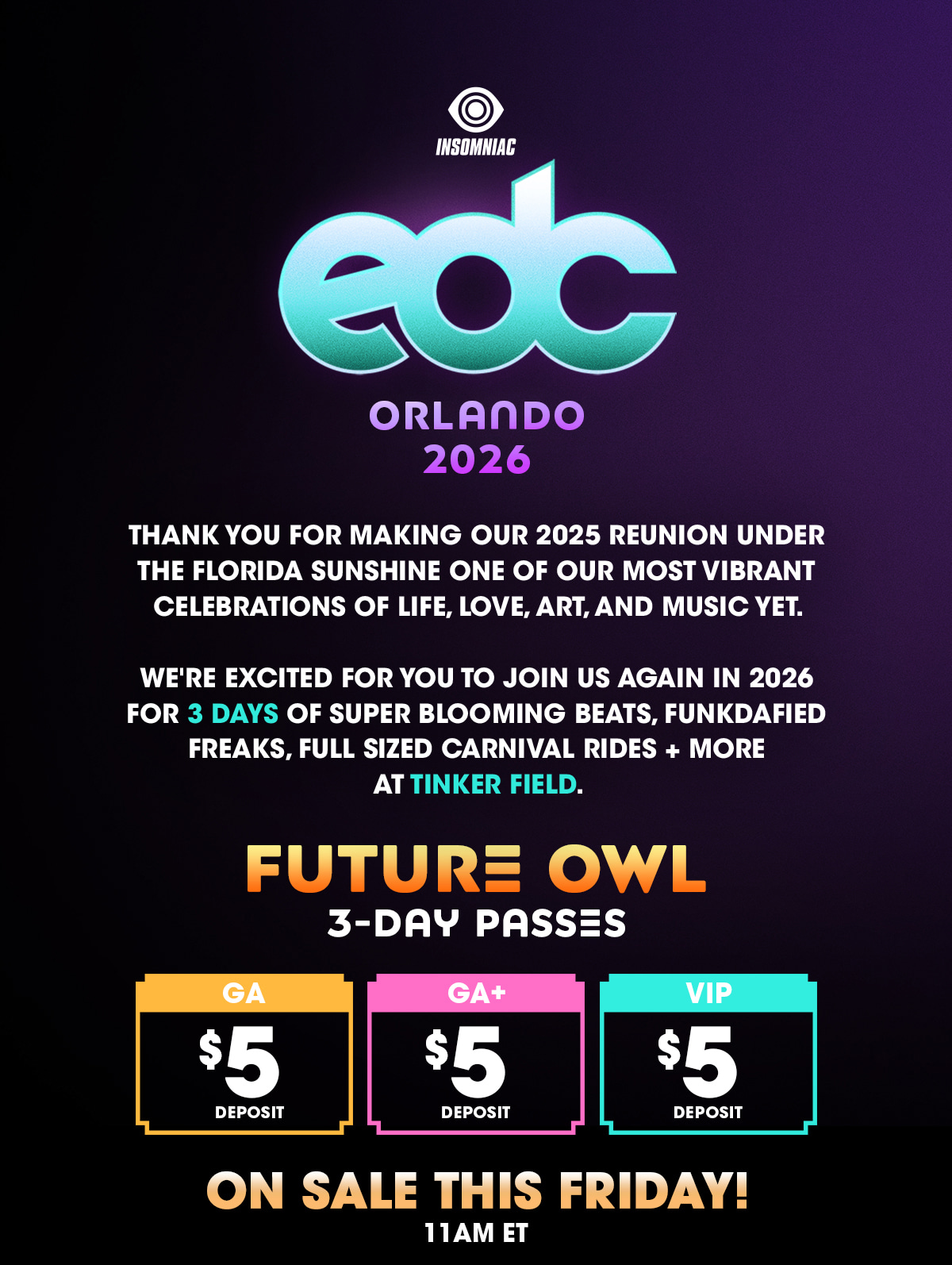 EDC Orlando Returns in 2026!