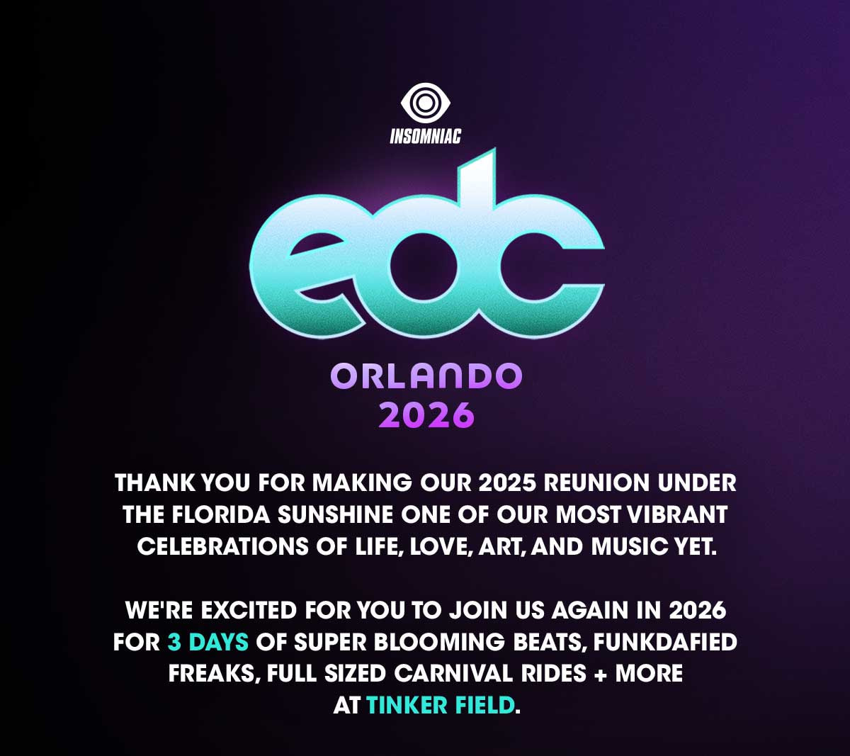 EDC Orlando Returns in 2026!