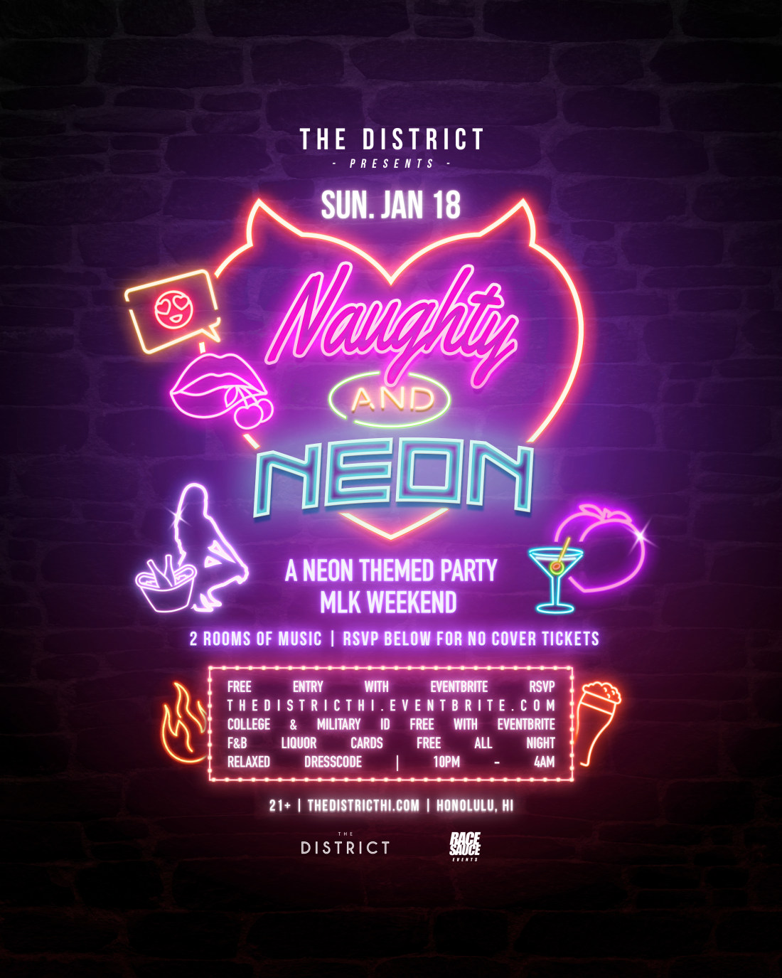 Naughty and Neon (Sunday Party)