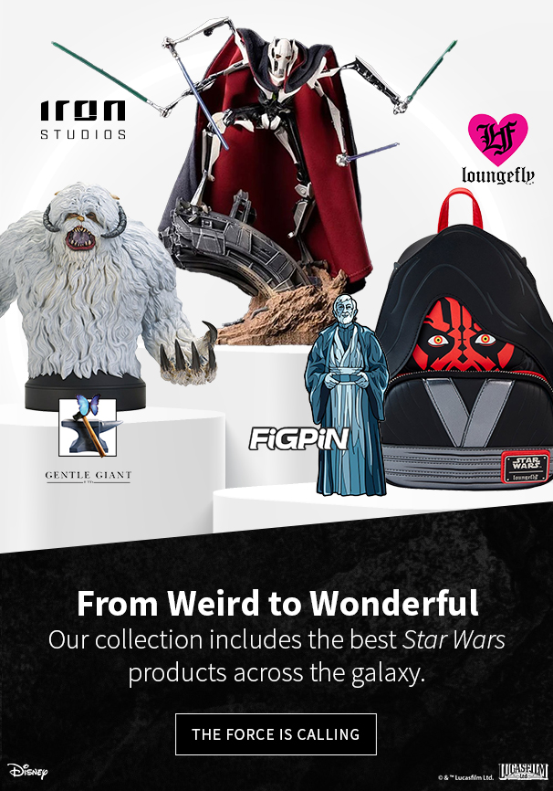 From Weird to Wonderful Our collection includes the best Star Wars products across the galaxy. The Force is Calling