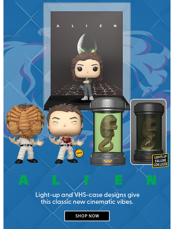 Alien Light-up and VHS-case designs give this classic new cinematic vibes. SHOP NOW 