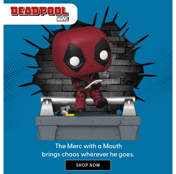 The Merc with a Mouth brings chaos wherever he goes. SHOP NOW