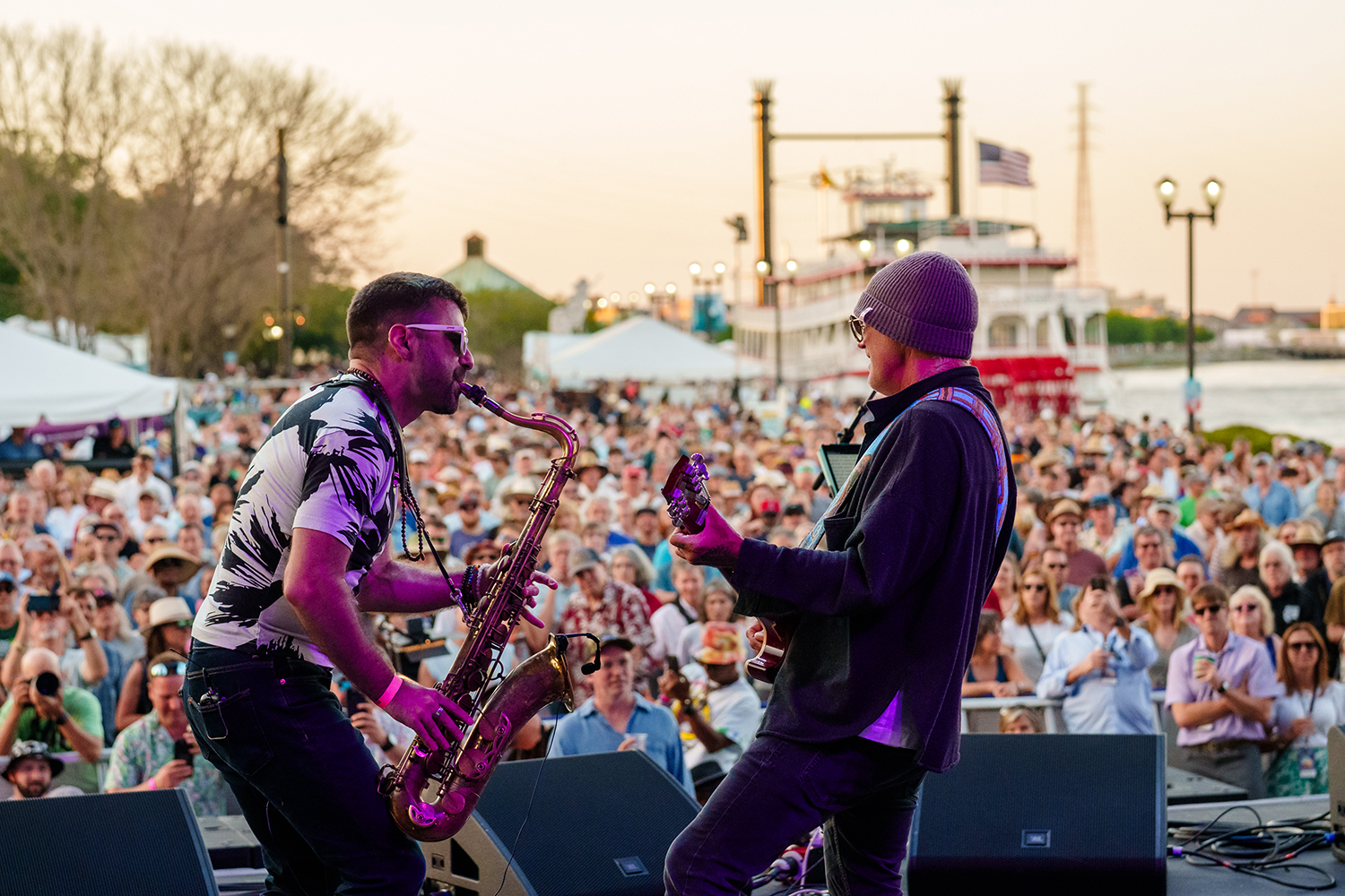 Anders Osborne performs at French Quarter Festival 2025. Photo by Joshua Brasted.