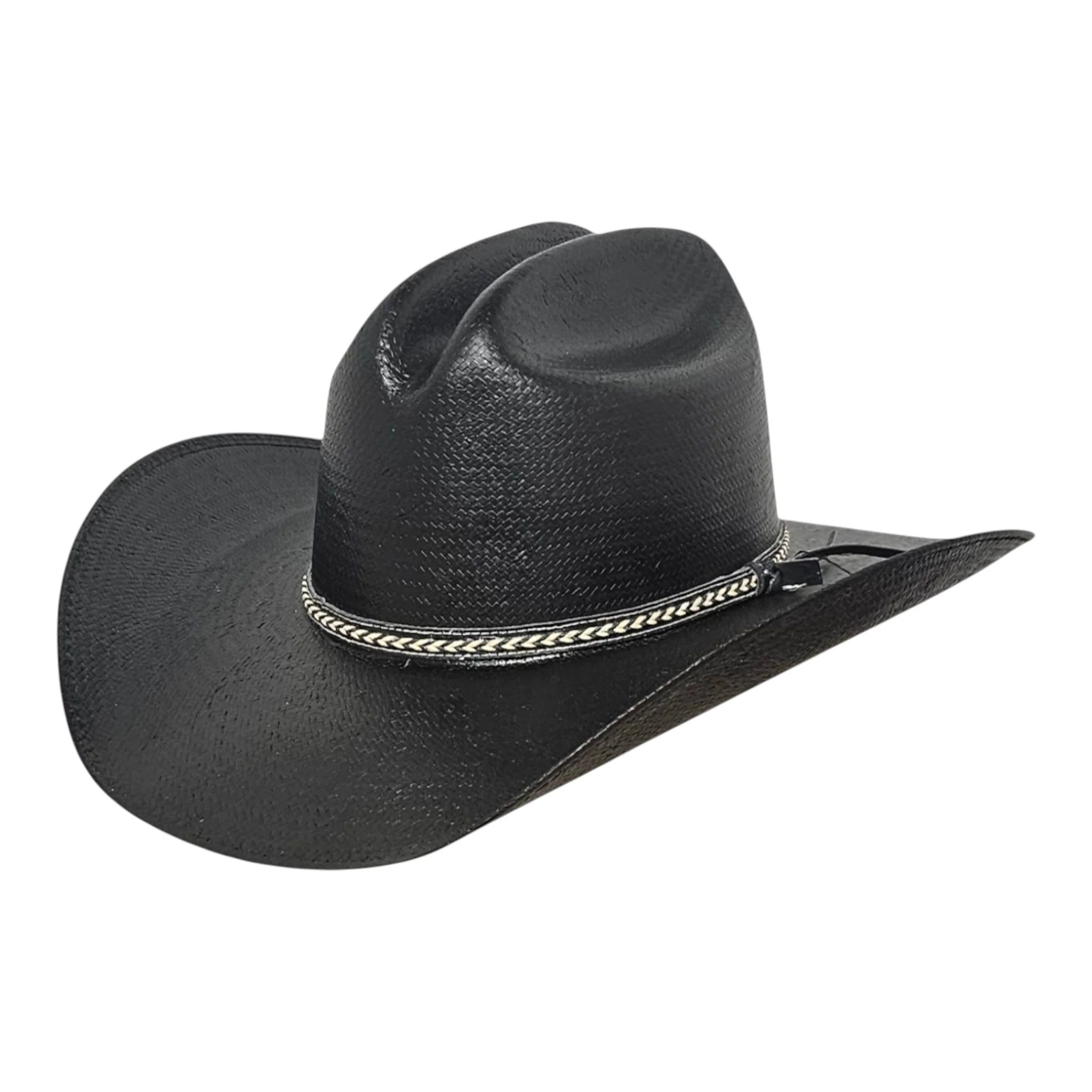 Image of BACKROADS BLACK SHANTUNG STRAW 210