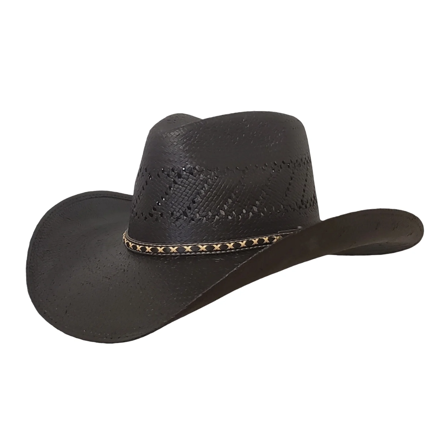 Image of DURANGO BLACK SHANTUNG STRAW 213