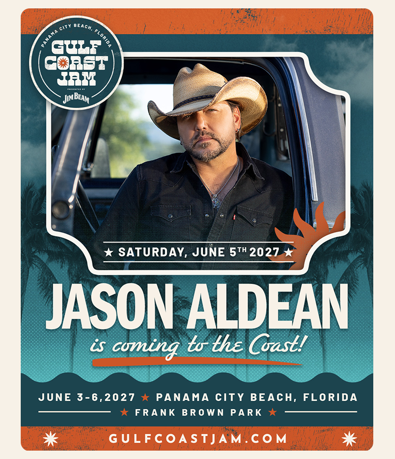 Jason Aldean is coming to Gulf Coast Jam 2027!