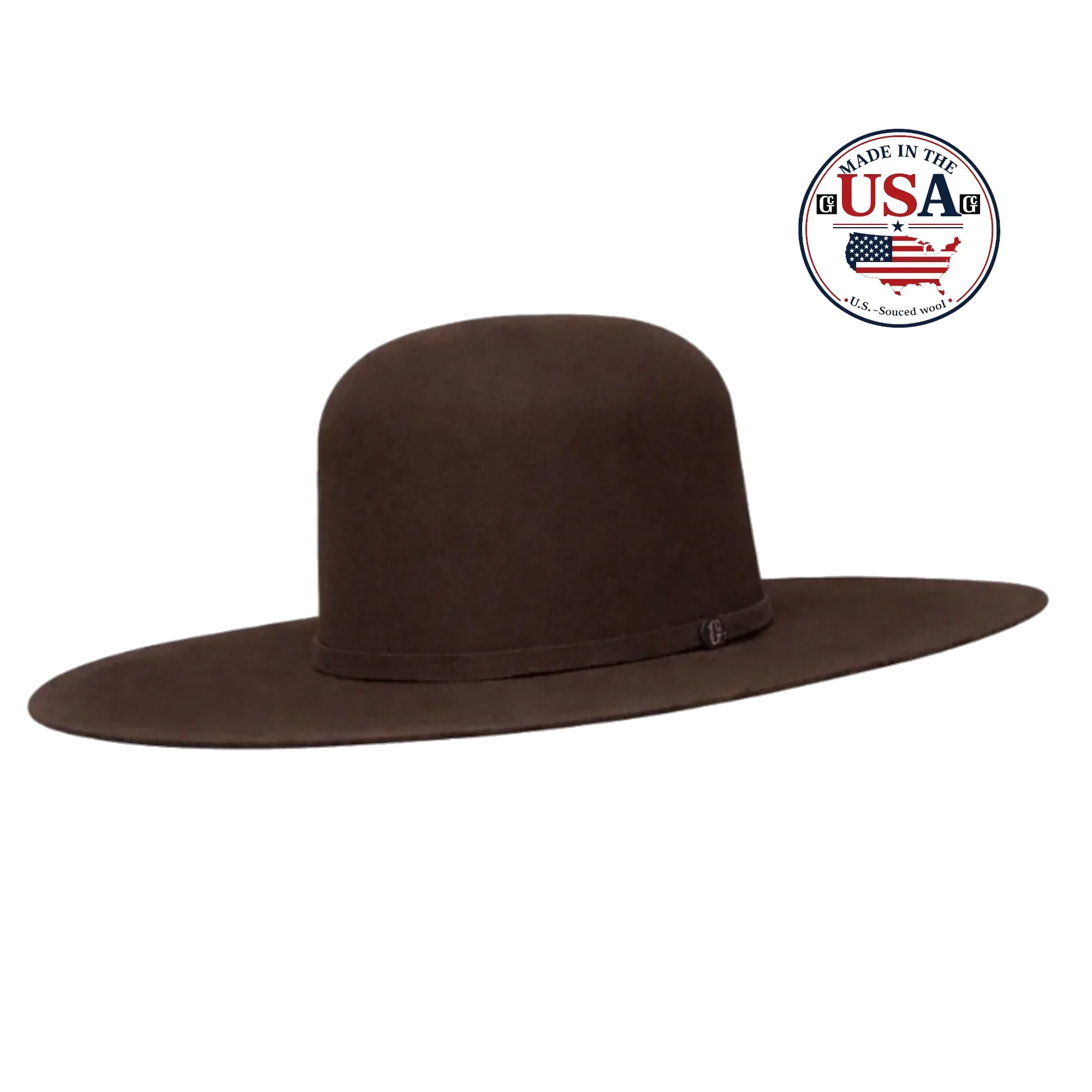 Image of OPEN CROWN BROWN 5X WOOL USA