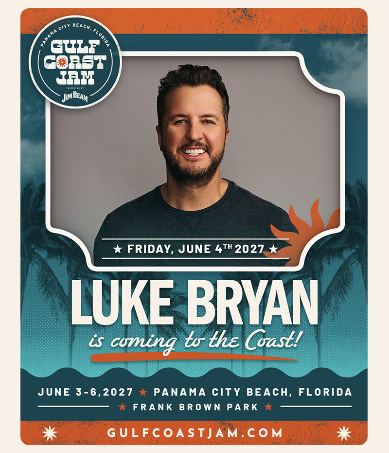 Luke Bryan is coming to Gulf Coast Jam 2027!