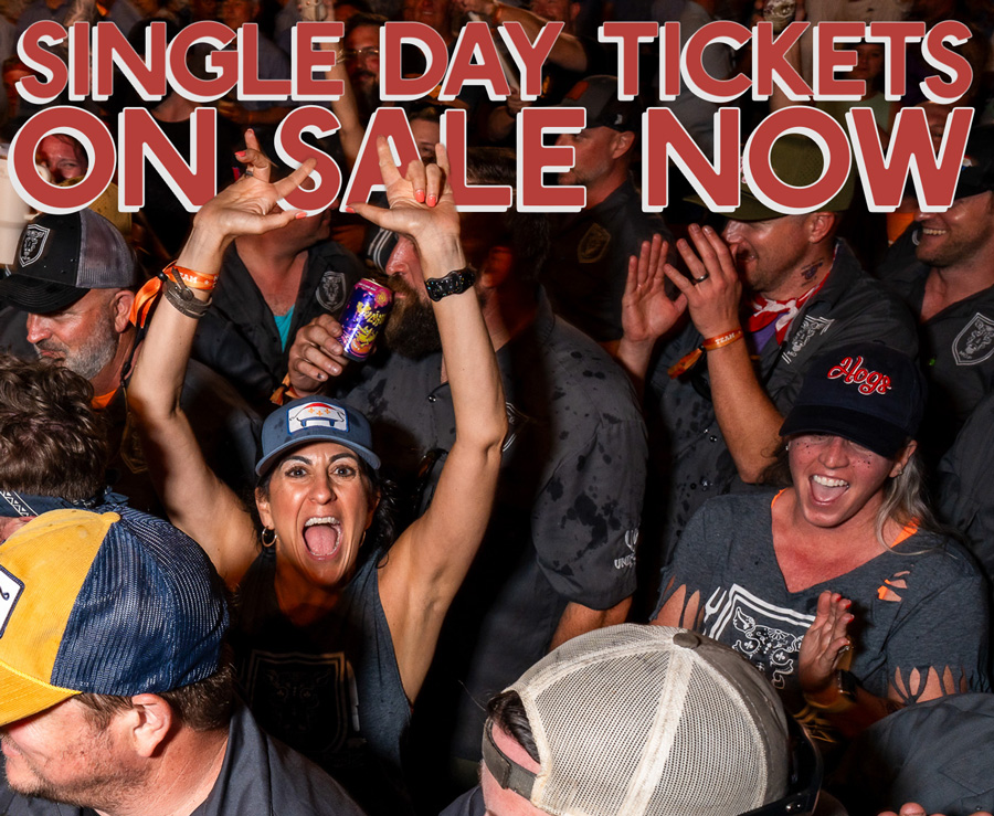 Single Day Tickets, On Sale Now