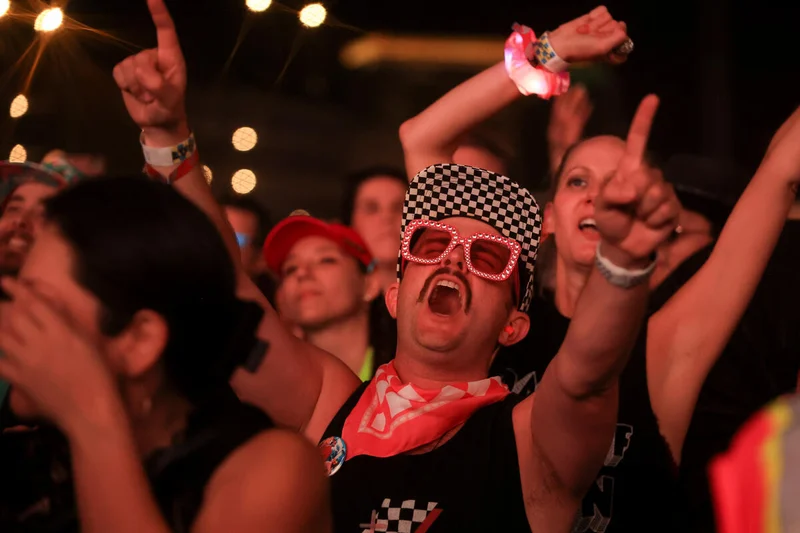 A fan at Life is Beautiful: A Big Beautiful Block Party 2024