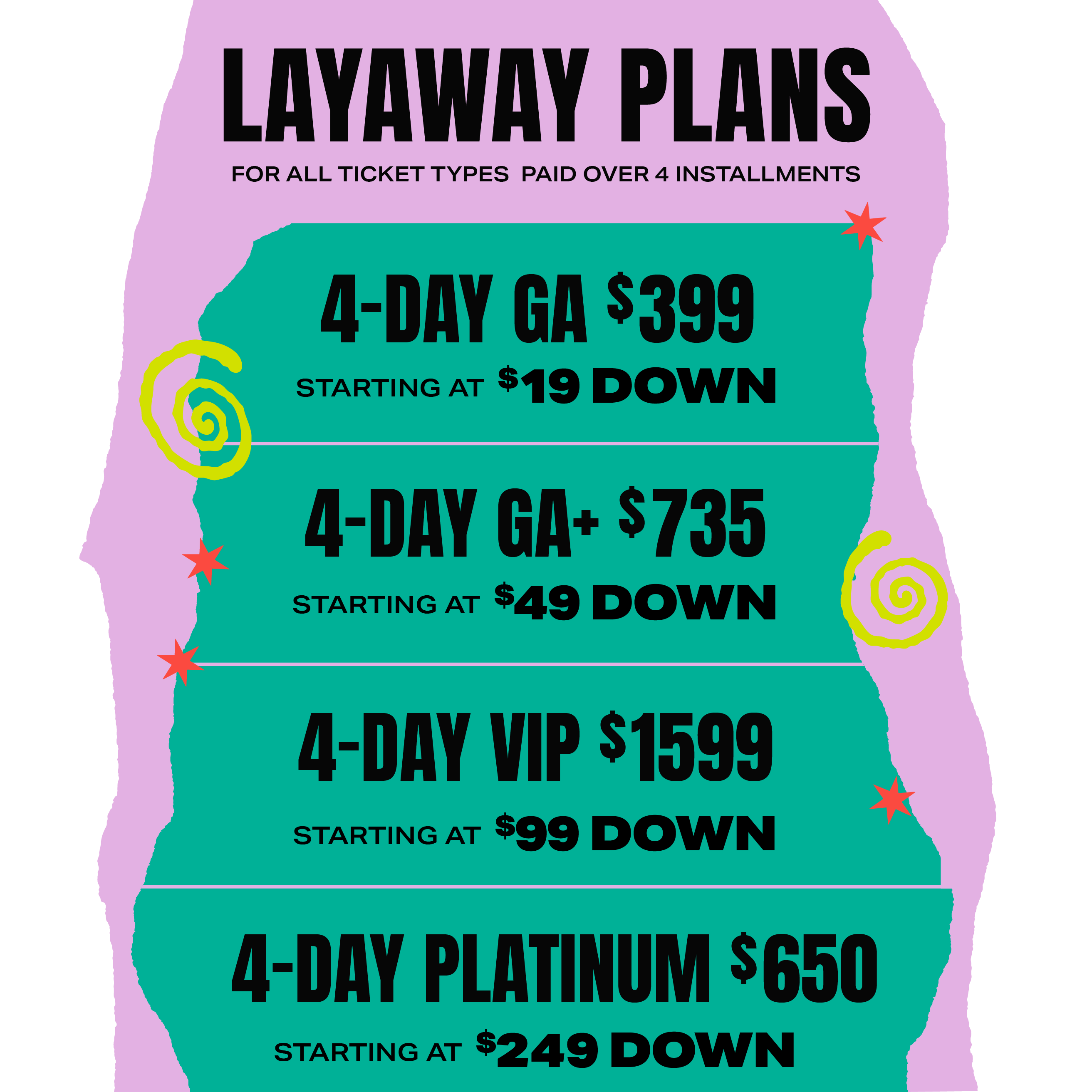 Layaway plans