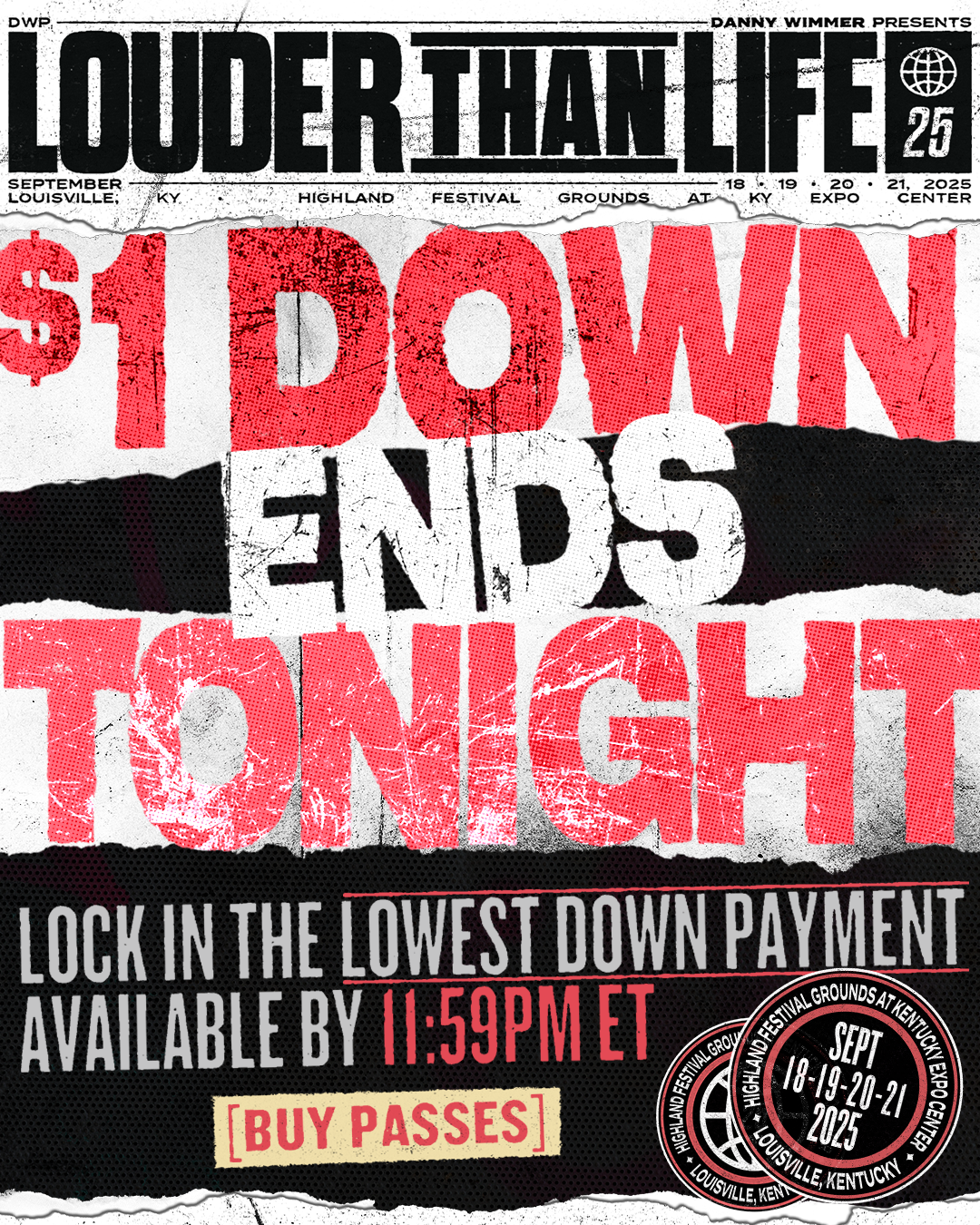 $1 Down Ends Tonight