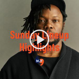Image of Ambrose Akinmusire with text overlay Sunday Lineup Highlights