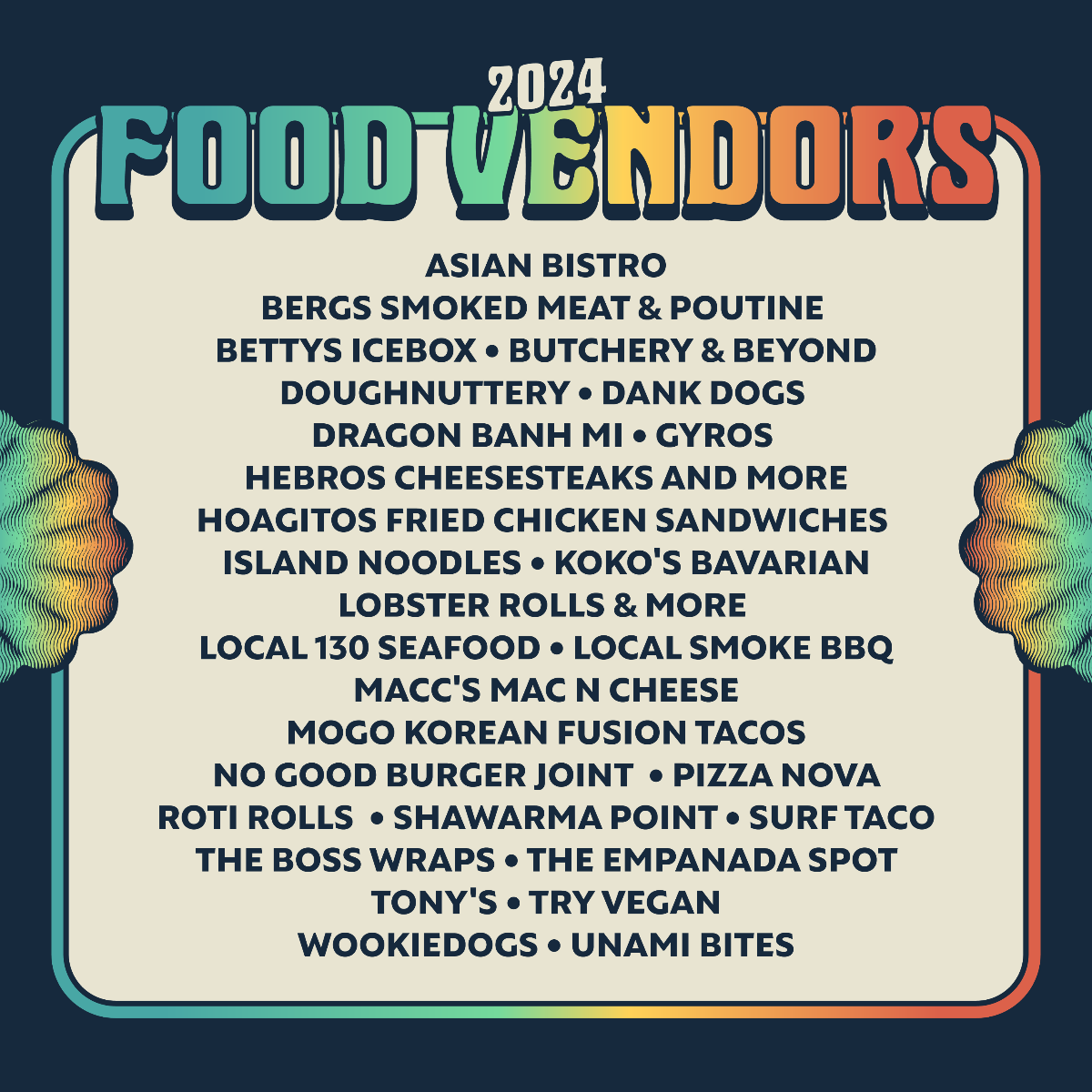 Sea.Hear.Now Food Vendors