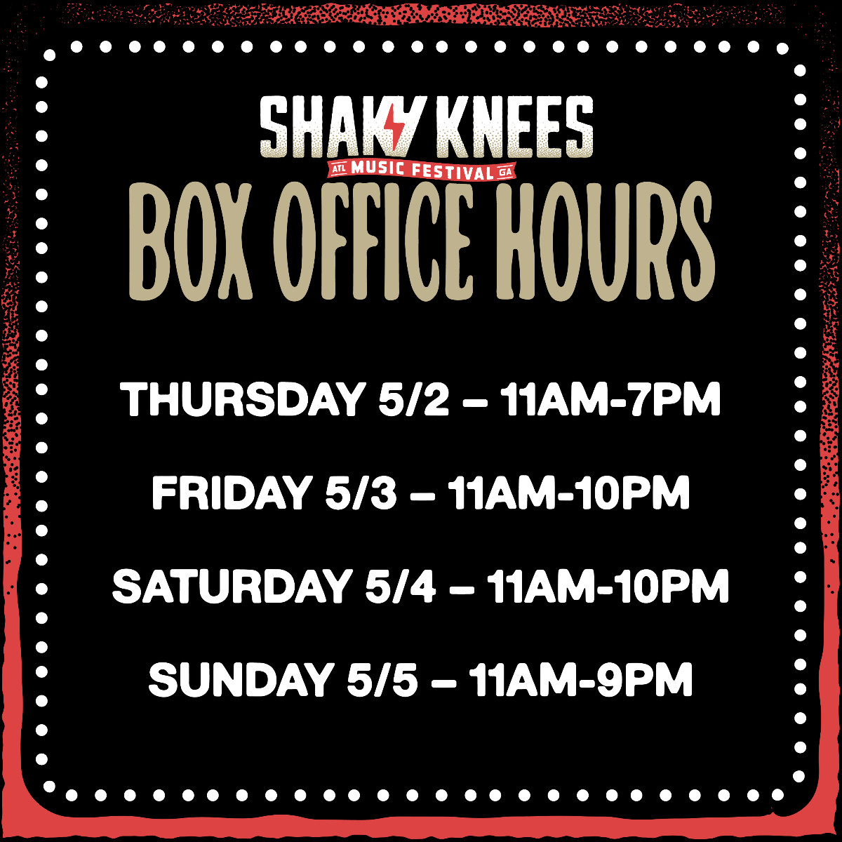 Box Office Hours