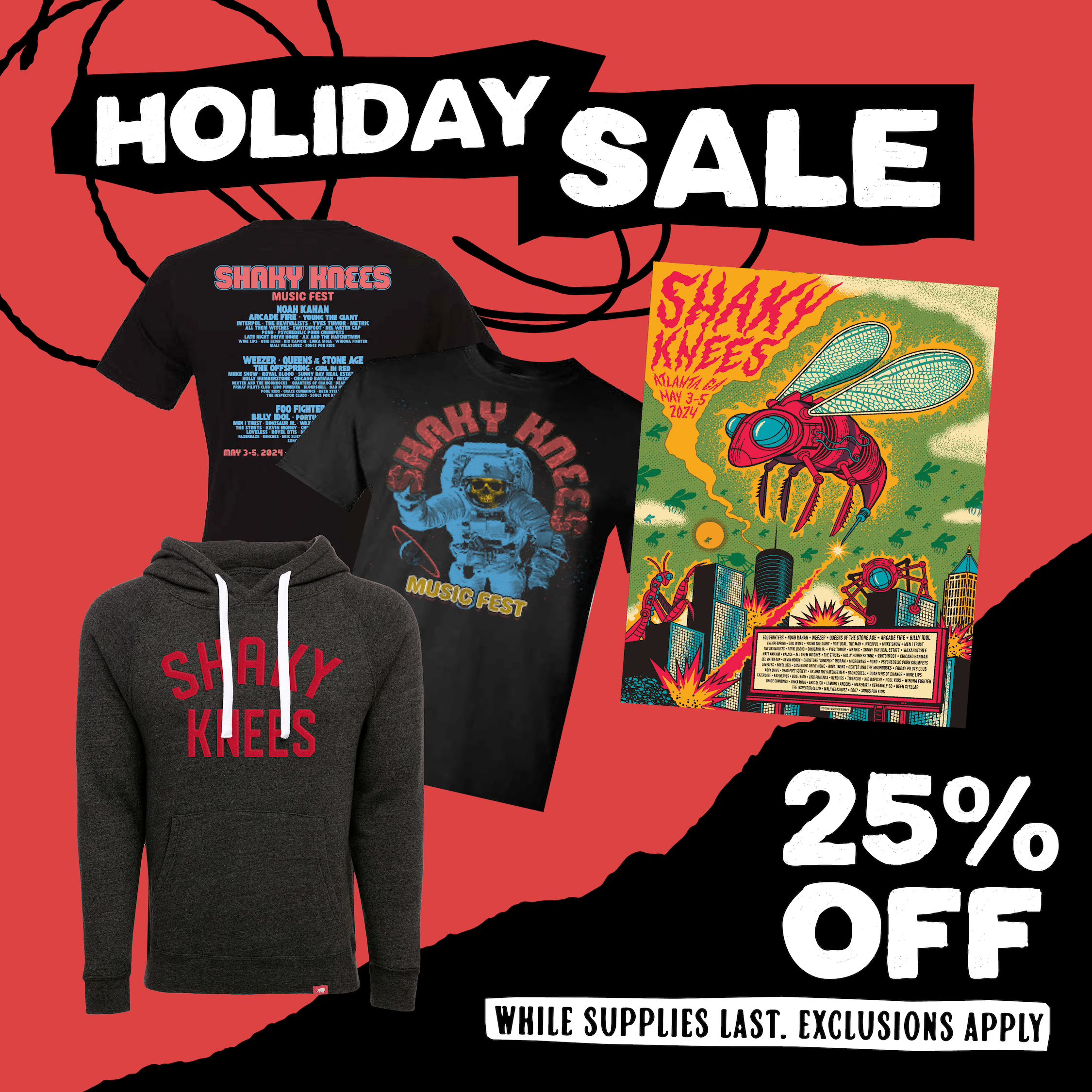 Shaky Knees Merch Sale