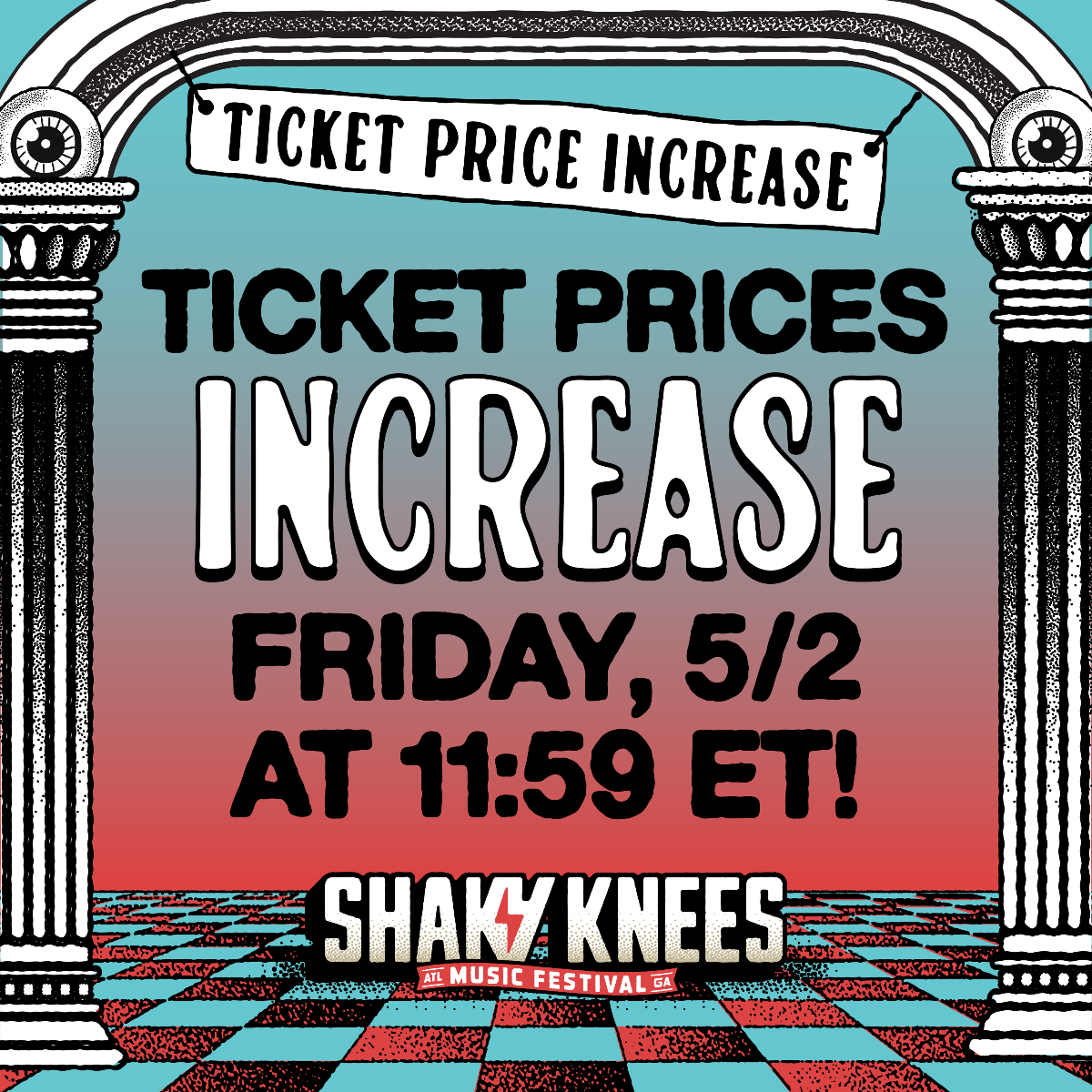 Ticket Prices Increase Friday