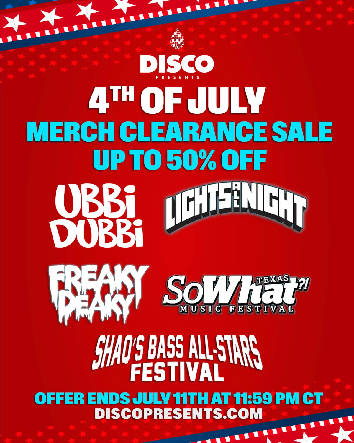 4th of July Merch Clearance Sale