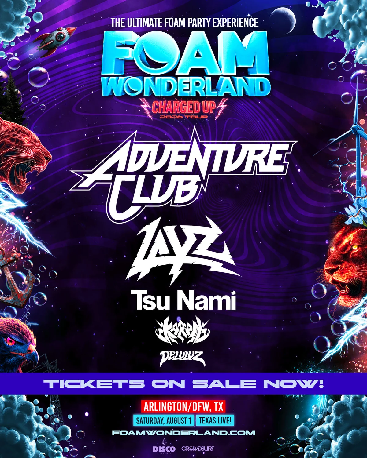 Foam Wonderland at Texas Live!