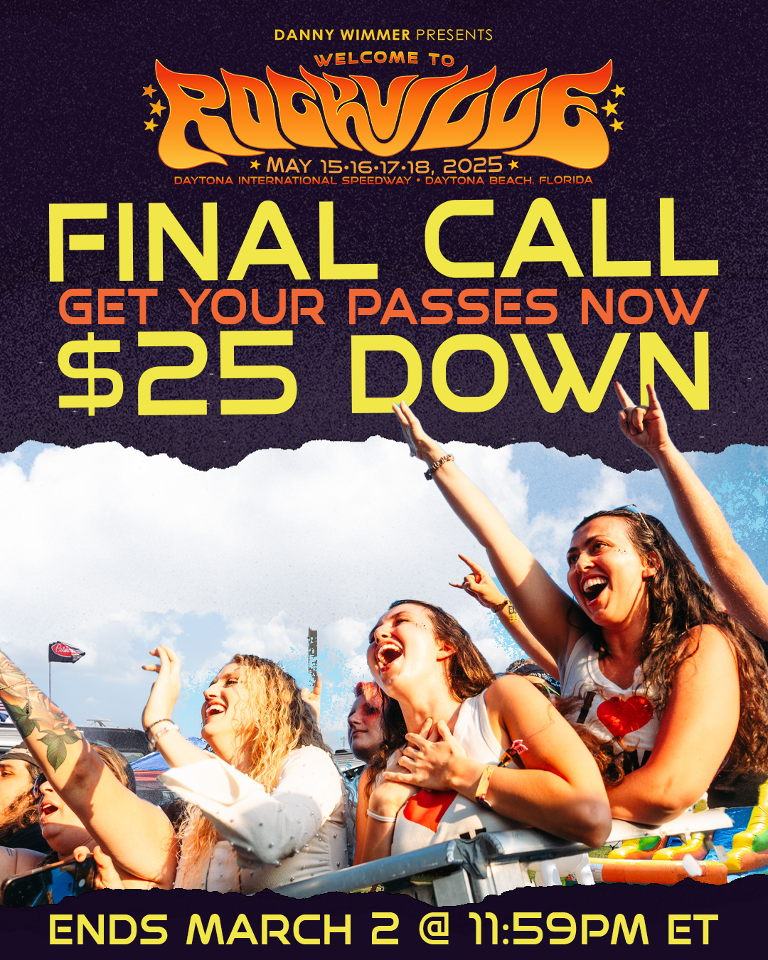LAST CHANCE: $25 Down Passes