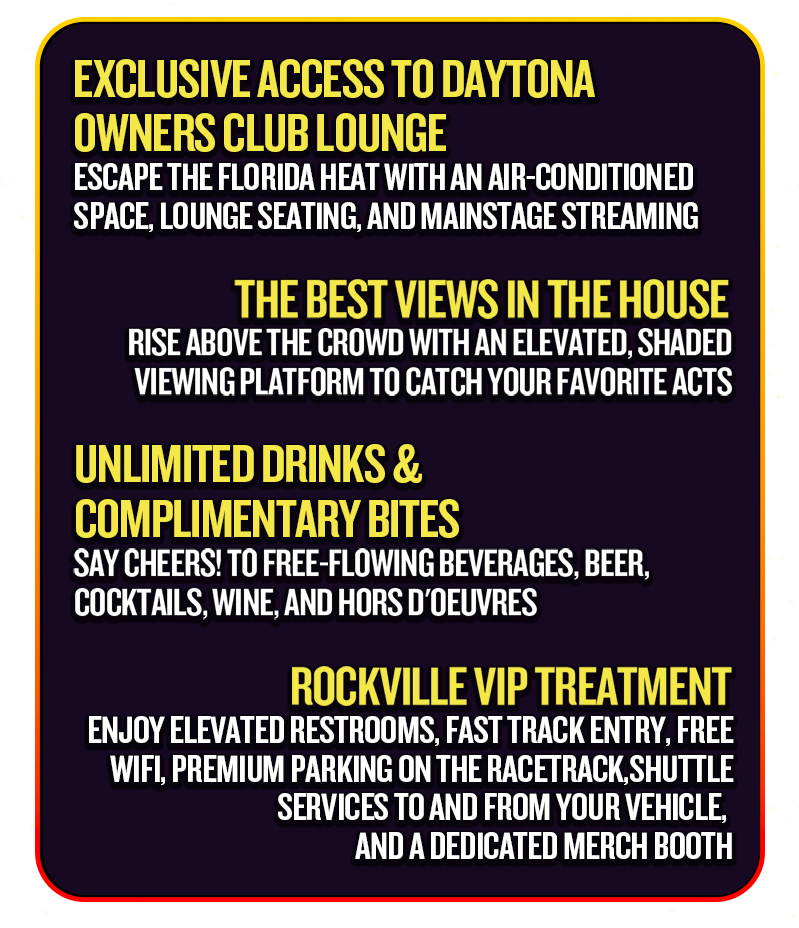 THE DAYTONA OWNERS CLUB PERKS