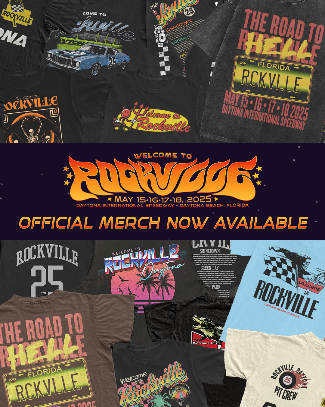 Rockville 2025 Merch Is Live