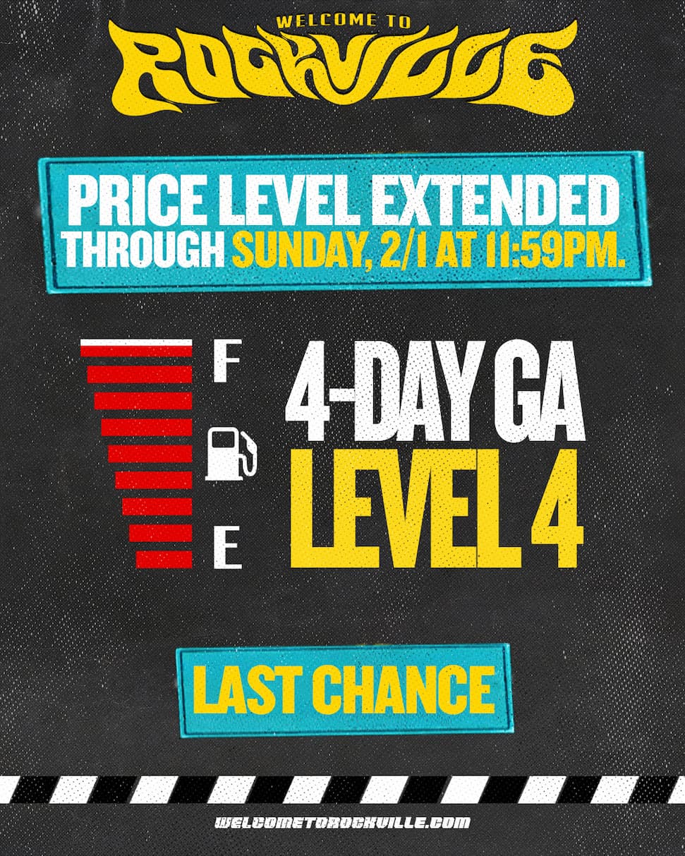 LEVEL 4 4-DAY GA PRICING EXTENDED